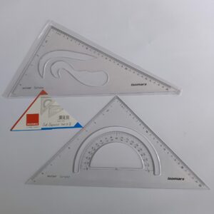 Isomars Scholar Set Square Ruler Set (2 Pcs)